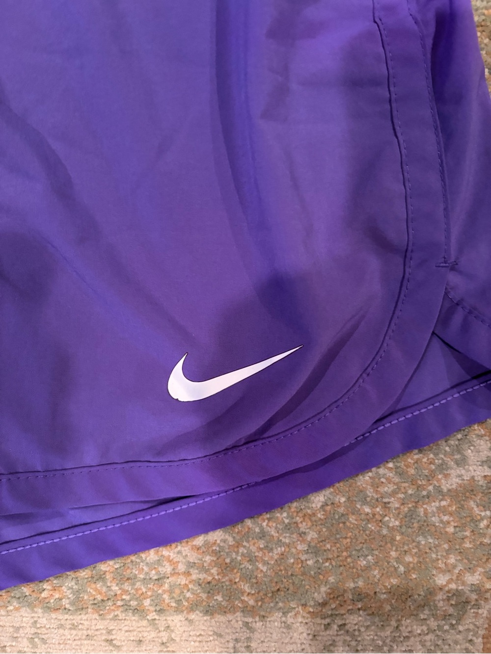 Nike Dri-FIT Purple Running Shorts Women’s Small Built-In Short Liner - Picture 2 of 11